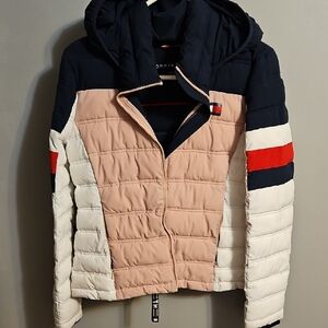Tommy Hilfiger Women's Tri-Tone Puffer Jacket